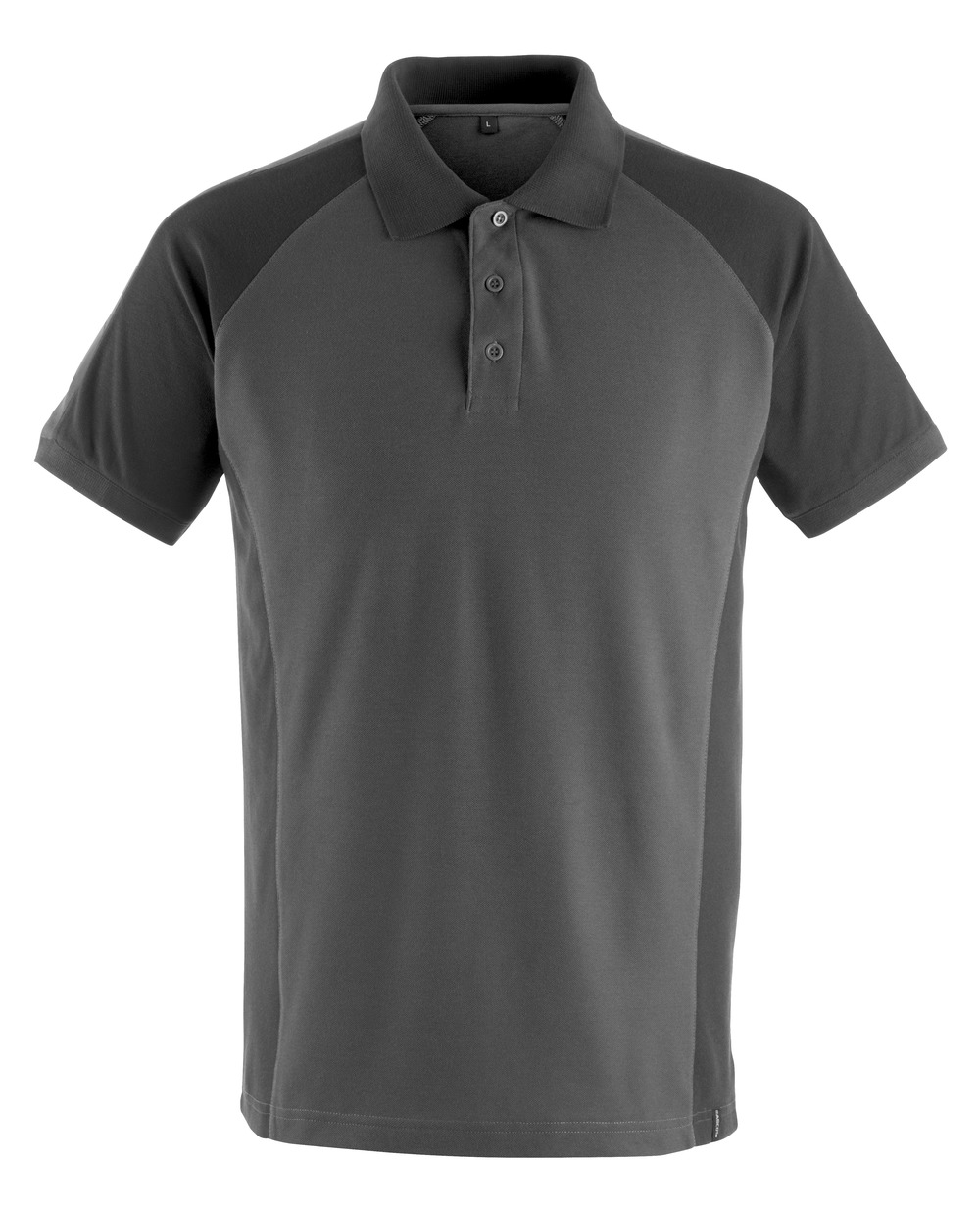 Polo-Shirt UNIQUE Dunkelanthrazit/Schwarz L