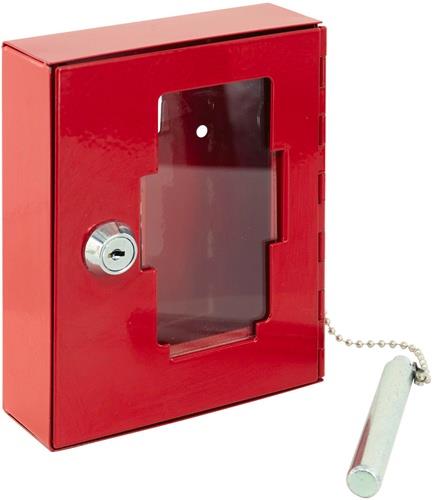 Notschlüsselbox EMG 6165 H150xB120,00xT48mm rot Stal Anz.Hak.1 BURG-WÄCHTER
