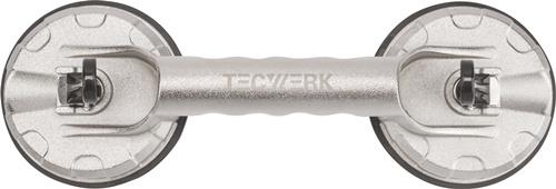 Saugheber Trgf.80kg Kopf-D.118mm 2 Köpfe Alu TECWERK