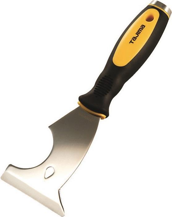 Multifunktionsspachtel Breite 75 mm rostfreier Stahl mit Nagelzieher 2-K-Heft TAJIMA