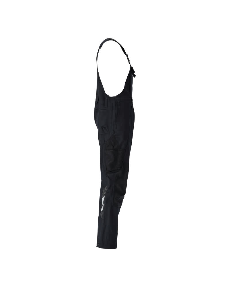 Latzhose mit Knietaschen ACCELERATE Schwarz 82C66
