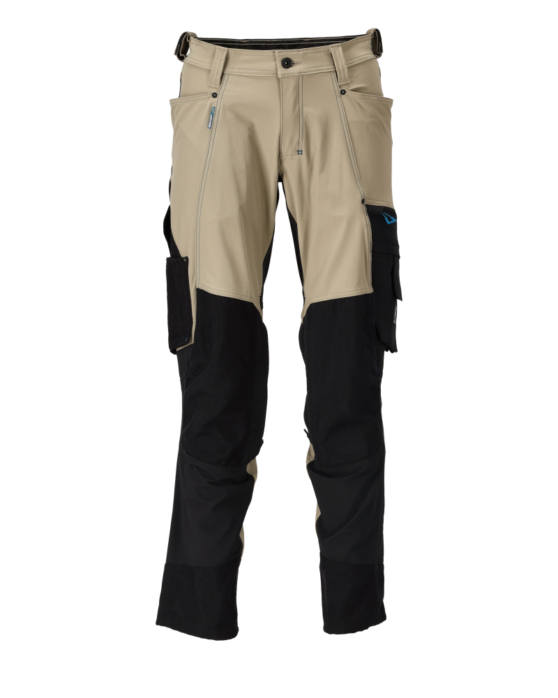 Hose mit Knietaschen ADVANCED Hellkhaki/Schwarz 82C43