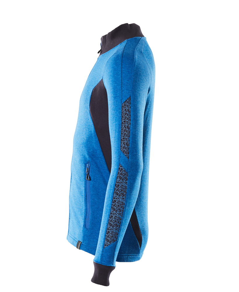 Sweatshirt mit Reißverschluss ACCELERATE Azurblau/Schwarzblau 3XLONE