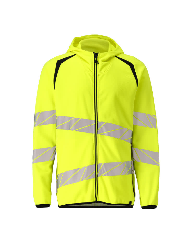 Kapuzenpullover mit Reißverschluss ACCELERATE SAFE Hi-vis Gelb/Schwarz XS
