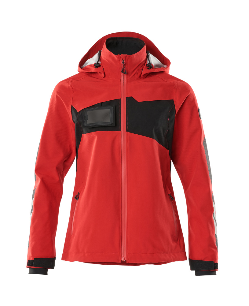 Damen-Passform Hardshelljacke ACCELERATE Verkehrsrot/Schwarz 3XL
