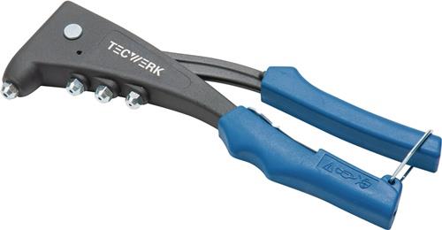 Handblindnietsetzgerät L.255mm Arbeitsber.2,4-5mm m.Öffnungsf.TECWERK