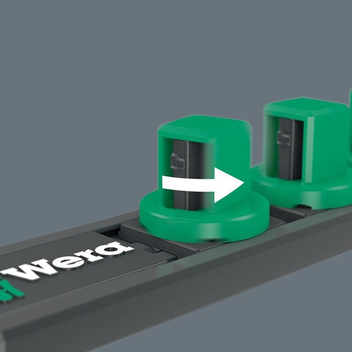 Steckschlüsseleinsatzset 4 Zyklop 9-teilig Antrieb 6,3 mm (1/4) ″ WERA