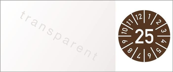 Einjahreskabelprüfplakette B25xL60 mm 2025 100 St.