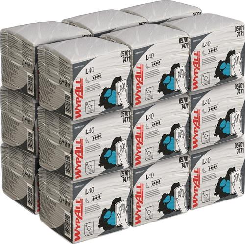 Wischtuch WYPALL L 40 7471 L.ca.305 mmxB.ca.318mm weiß 1008 Tü./KT