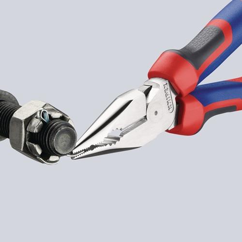 Spitzkombizange L.185mm pol.Comfort-Griff verchr.KNIPEX