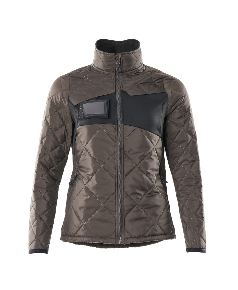 Damen-Passform Thermojacke ACCELERATE Dunkelanthrazit/Schwarz 5XL