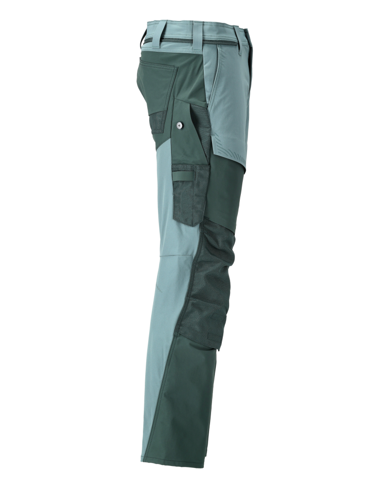 Hose mit Knietaschen CUSTOMIZED Hell Waldgrün/Waldgrün 82C48