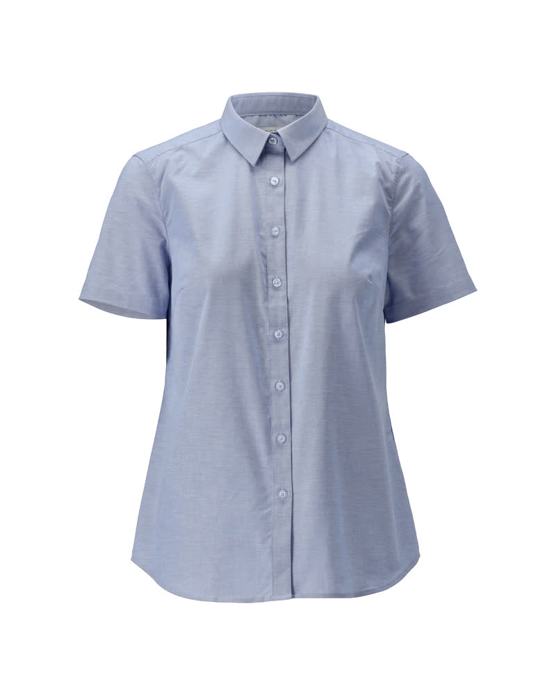 Damen-Passform Hemd, Kurzarm FRONTLINE Hellblau 42