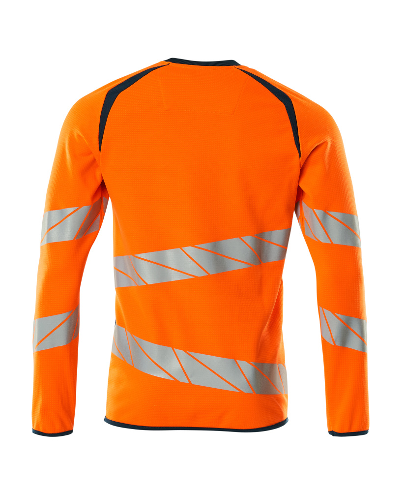 Sweatshirt ACCELERATE SAFE Hi-vis Orange/Dunkelpetroleum XL ONE