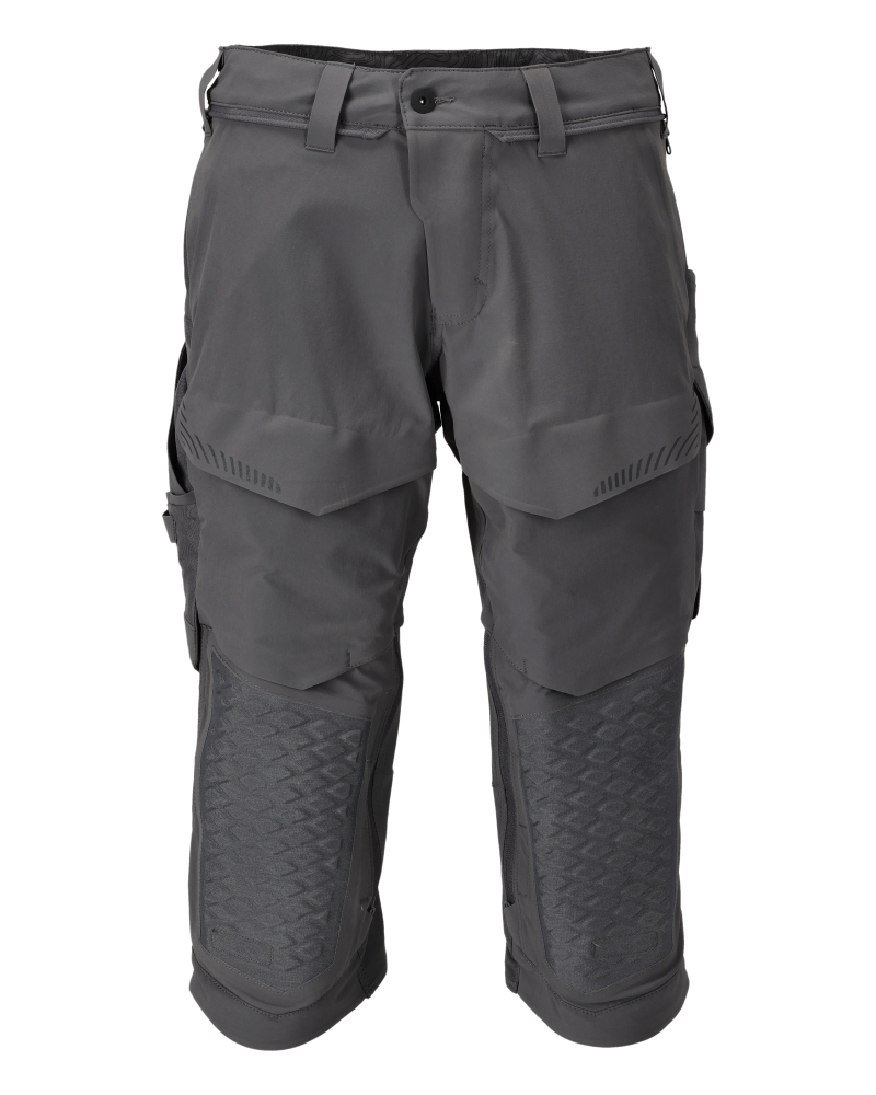 Dreiviertel-Hose mit Knietaschen CUSTOMIZED Anthrazitgrau C64