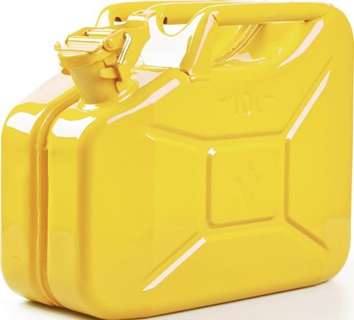 Kraftstoffkanister 10l Zinkgelb RAL 1018 Stahlbl.0,9mm L345xB165xH275mm VALPRO
