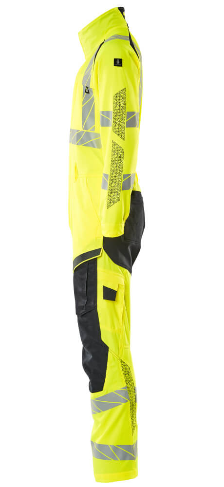 Overall mit Knietaschen ACCELERATE SAFE Hi-vis Gelb/Schwarzblau 4XL