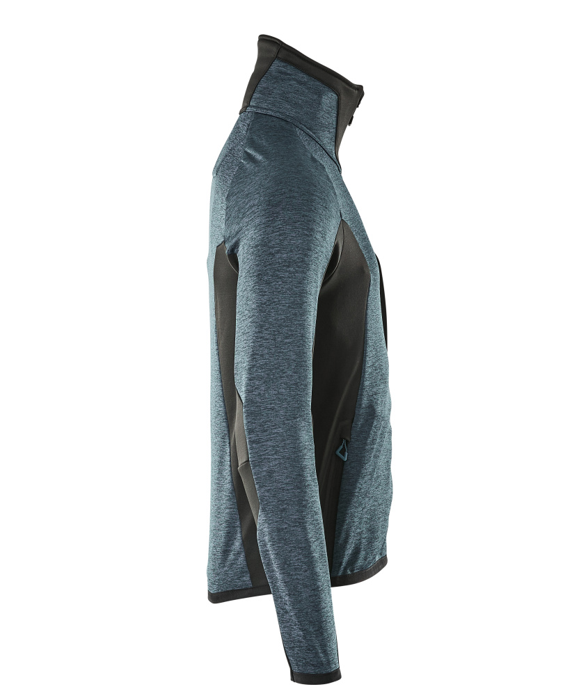 Fleecejacke ADVANCED Dunkelpetroleum/Schwarz S