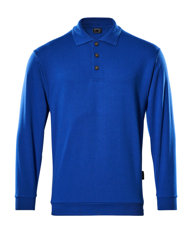 Polo-Sweatshirt CROSSOVER Kornblau L