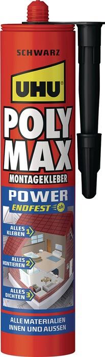 Kleb- und Dichtstoff POLY MAX POWER schwarz 425 g Kartusche UHU