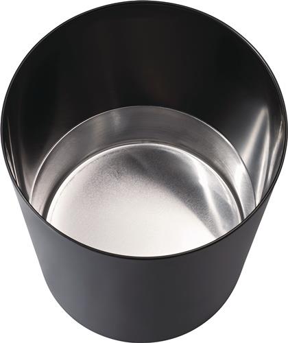 Papierkorb 13l H300xØ245mm schwer entflammbar Ku.schwarz ZWINGO