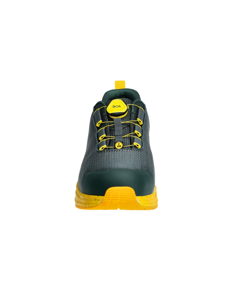 Sicherheitsschuhe FOOTWEAR CUSTOMIZED Waldgrün/Sonnengelb 0839