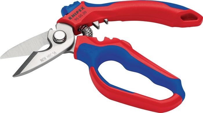 Elektriker-/Handwerkerschere Länge 160 mm Mehrkomponenten-Hüllen KNIPEX