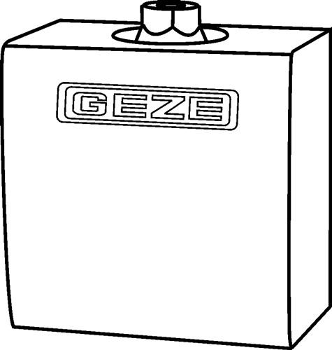 Drehl.T-Stop Gleits.zu TS5000 TS5000L TS3000V weiß 9016 GEZE