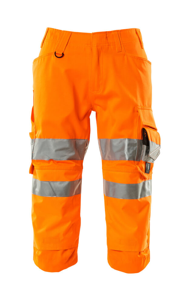 Dreiviertel-Hose mit Knietaschen SAFE SUPREME Hi-vis Orange C45