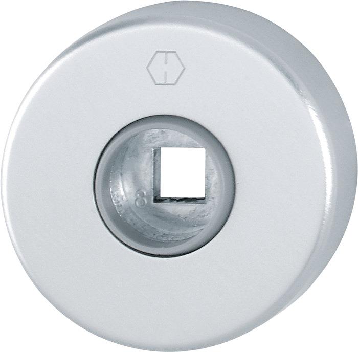 Drückerrosetten Paar 42KV F1 / naturfarbig