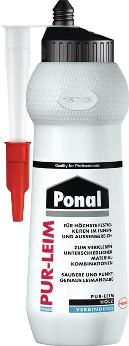 Montagekleber PUR-Leim EN 204: D4 transparent 420 g Flasche PONAL