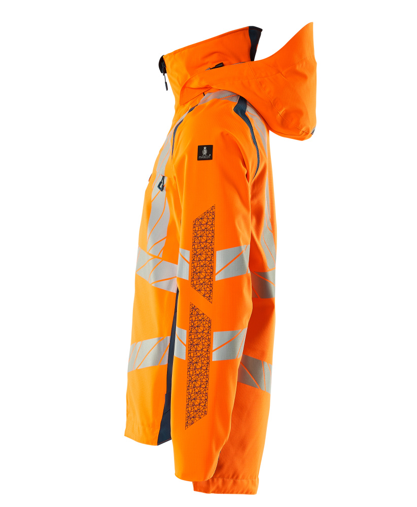 Hardshelljacke ACCELERATE SAFE Hi-vis Orange/Dunkelpetroleum S