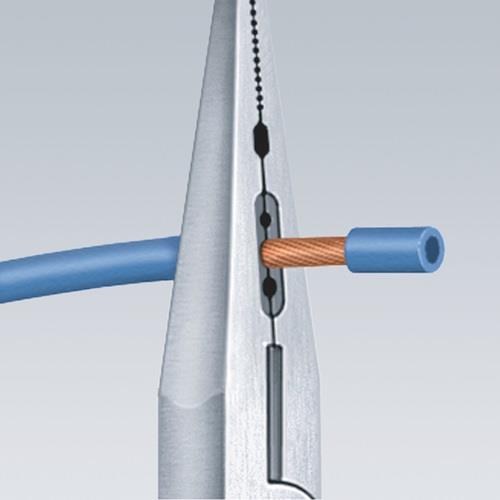 Verdrahtungszange L.160mm 0,5-0,75/1,5/2,5 mm² pol.Ku.-Überzug KNIPEX