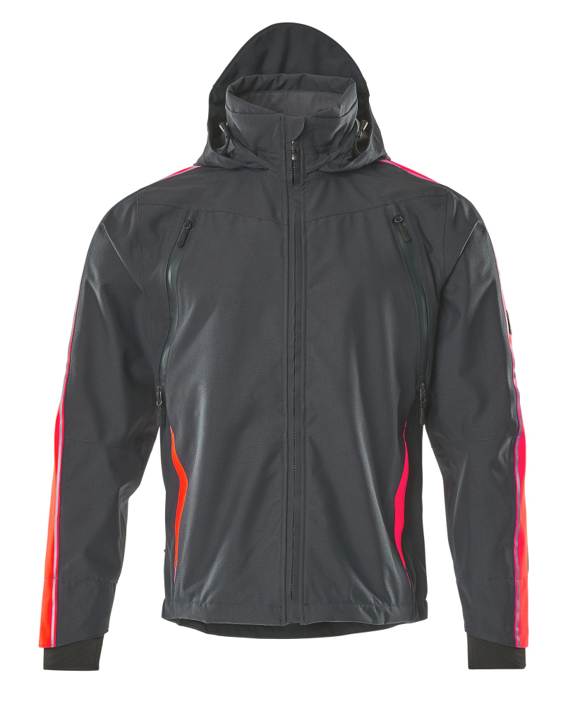 Hard Shell Jacke HARDWEAR Dunkelanthrazit/Hi-vis Rot S