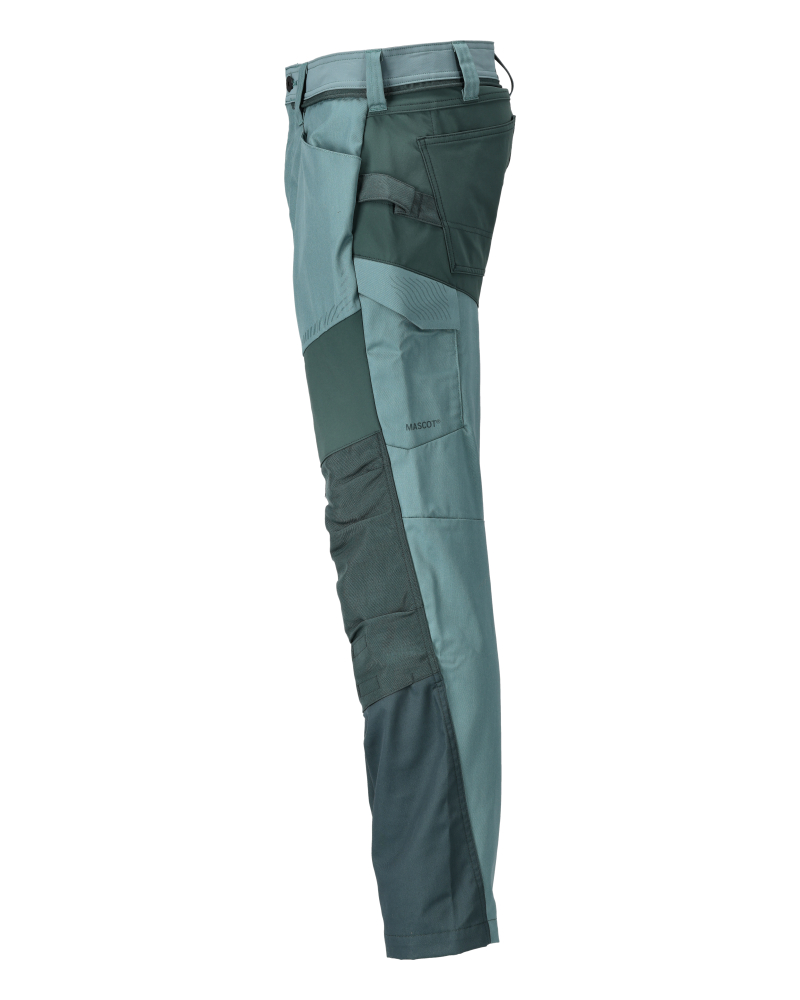 Hose mit Knietaschen CUSTOMIZED Hell Waldgrün/Waldgrün 82C46