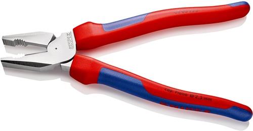 Kraftkombizange L.225mm verchr.Comfort-Griff KNIPEX