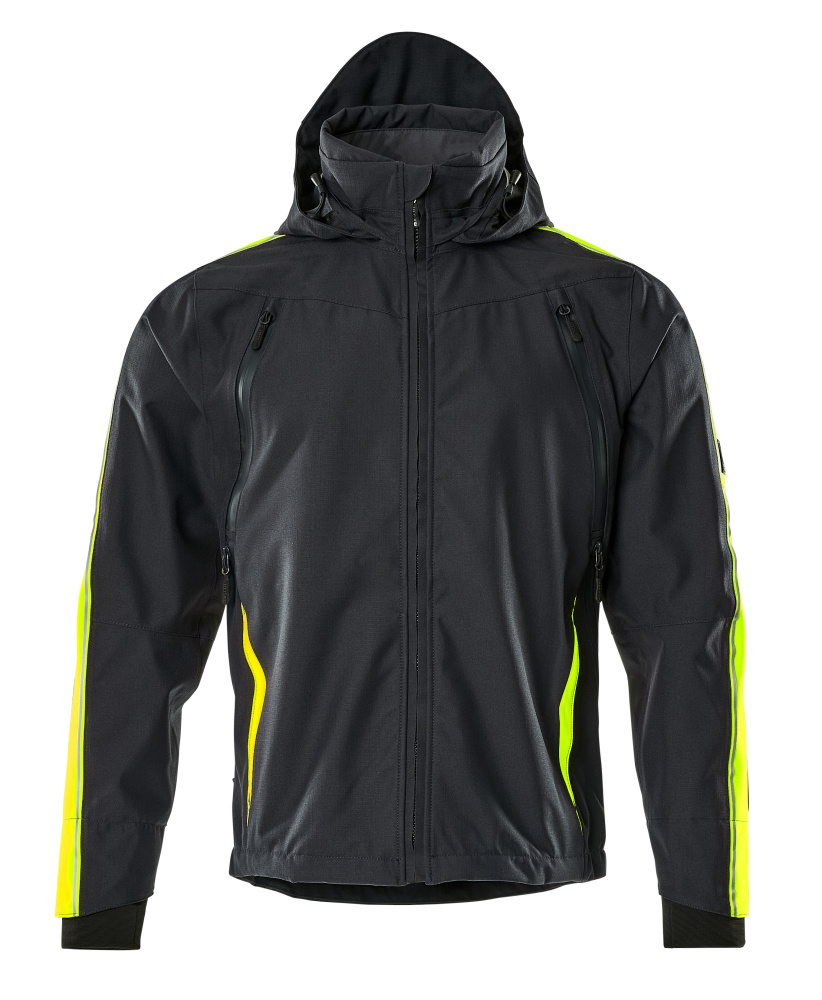 Hard Shell Jacke HARDWEAR Schwarz/Hi-vis Gelb S