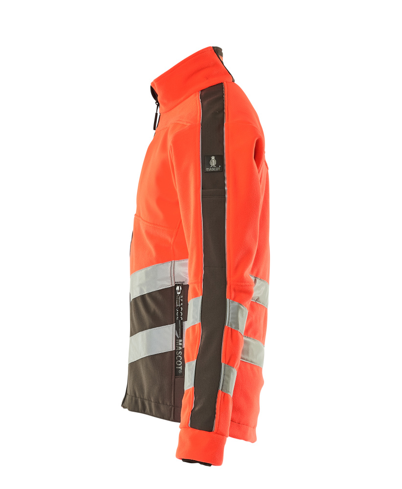 Fleecejacke SAFE SUPREME Hi-vis Rot/Dunkelanthrazit XL