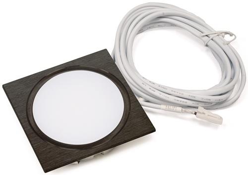 Einbauleuchte Chip HE 58 Emotion 24V DC 2,5 W Rahmenfarbe schwarz L&S