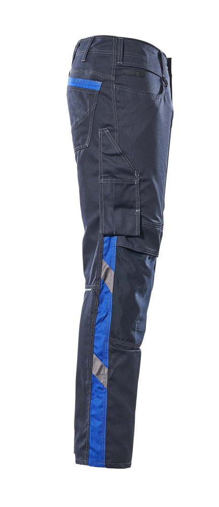 Hose mit Knietaschen UNIQUE Schwarzblau/Kornblau 82C48