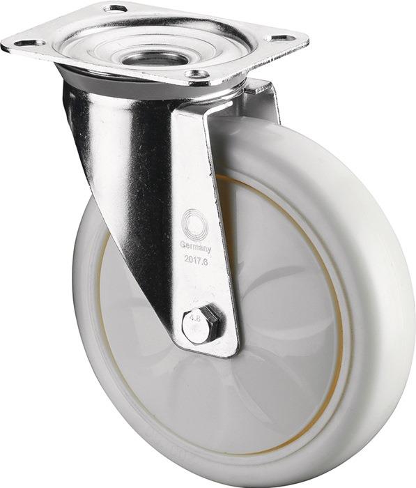 Lenkrolle Kunststoff 100 mm 148 mm 300 kg 110 mm 138 mm 138 x 110 48 mm