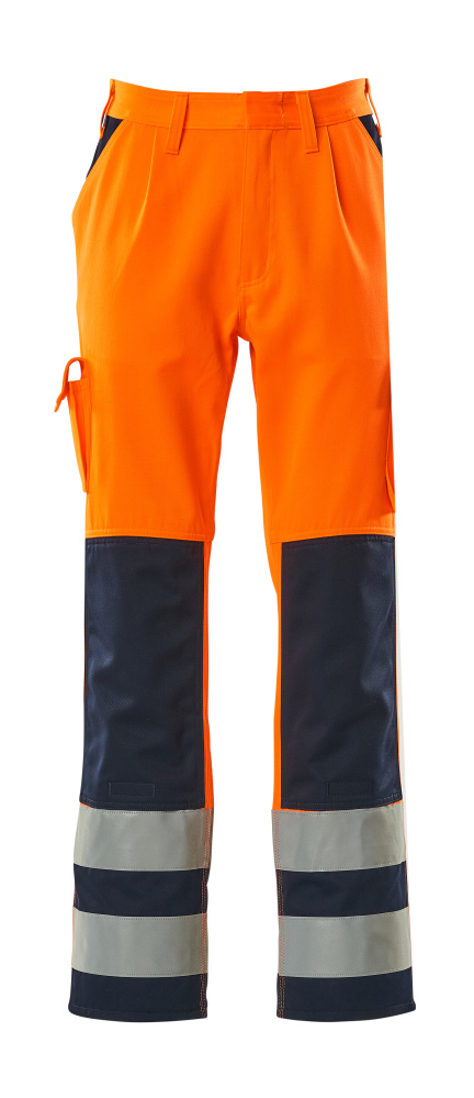 Hose mit Knietaschen SAFE COMPETE Hi-vis Orange/Marine 76C54