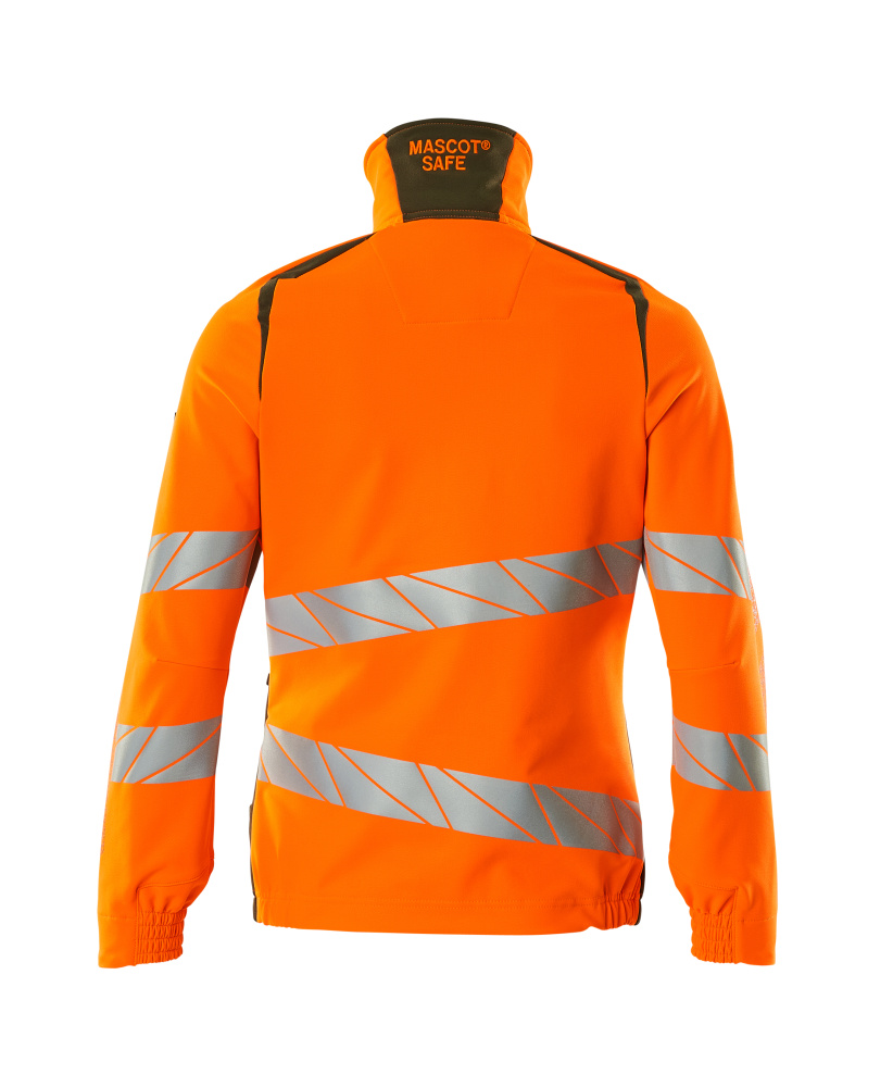 Damen-Passform Jacke ACCELERATE SAFE Hi-vis Orange/Moosgrün L