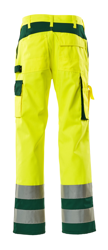 Hose mit Knietaschen SAFE COMPETE Hi-vis Gelb/Grün 76C50