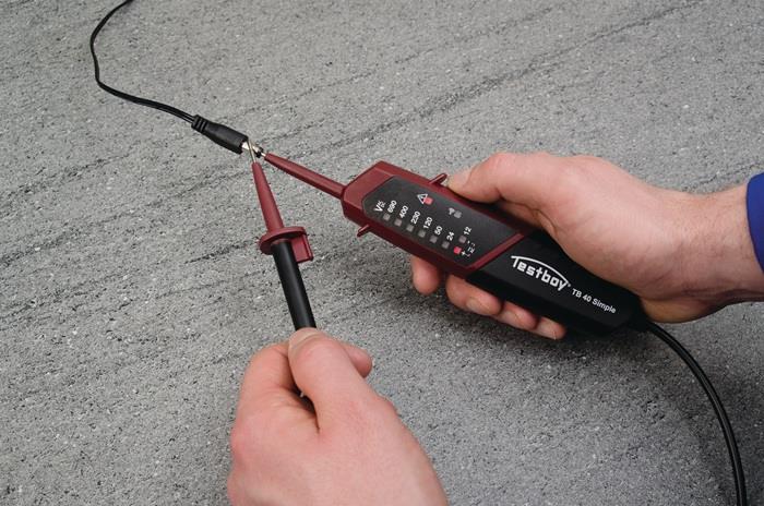 Spannungs-/Durchgangsprüfer 40 Simple 12-690 V AC/DC CAT IV 300 V / CAT III 600 V TESTBOY