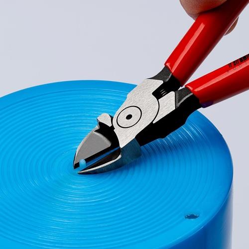 Seitenschneider f.Ku.L.140mm Kopf pol.ger.Ku.-Überzug KNIPEX