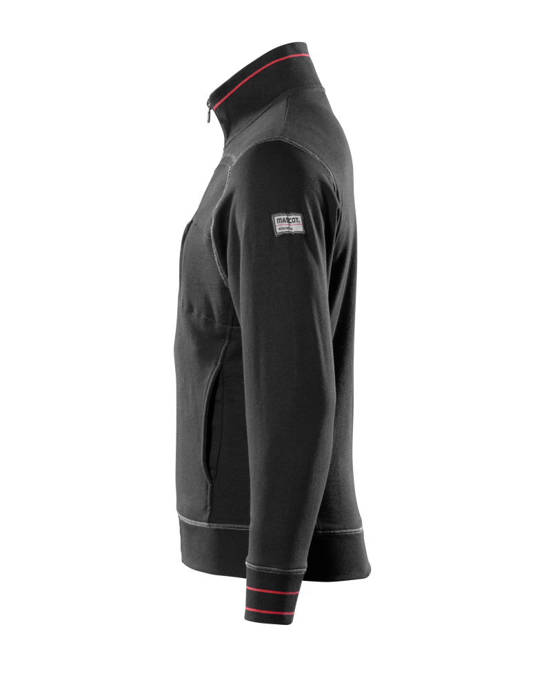 Sweatshirt mit Reißverschluss FRONTLINE Schwarz XL