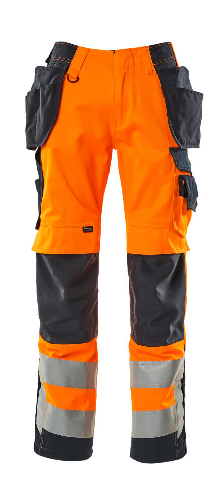 Hose mit Hängetaschen SAFE SUPREME Hi-vis Orange/Schwarzblau 76C51