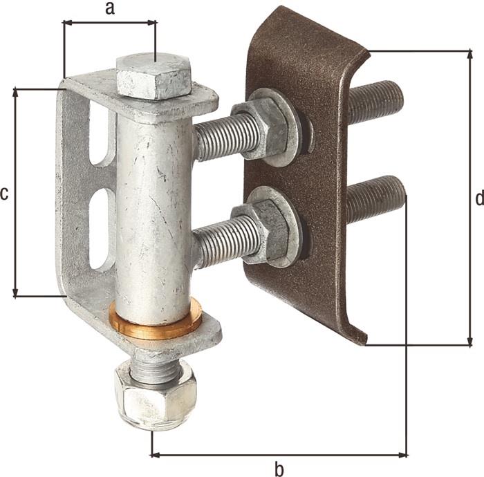 Torband 135x136x101mm Stahl roh GAH