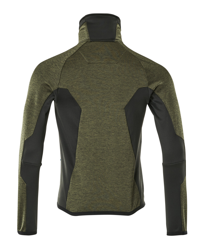 Fleecejacke ADVANCED Moosgrün/Schwarz S